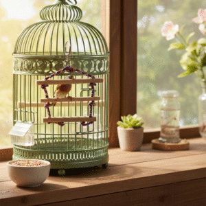 סולם 3 מדרגות לציפורים ותוכים