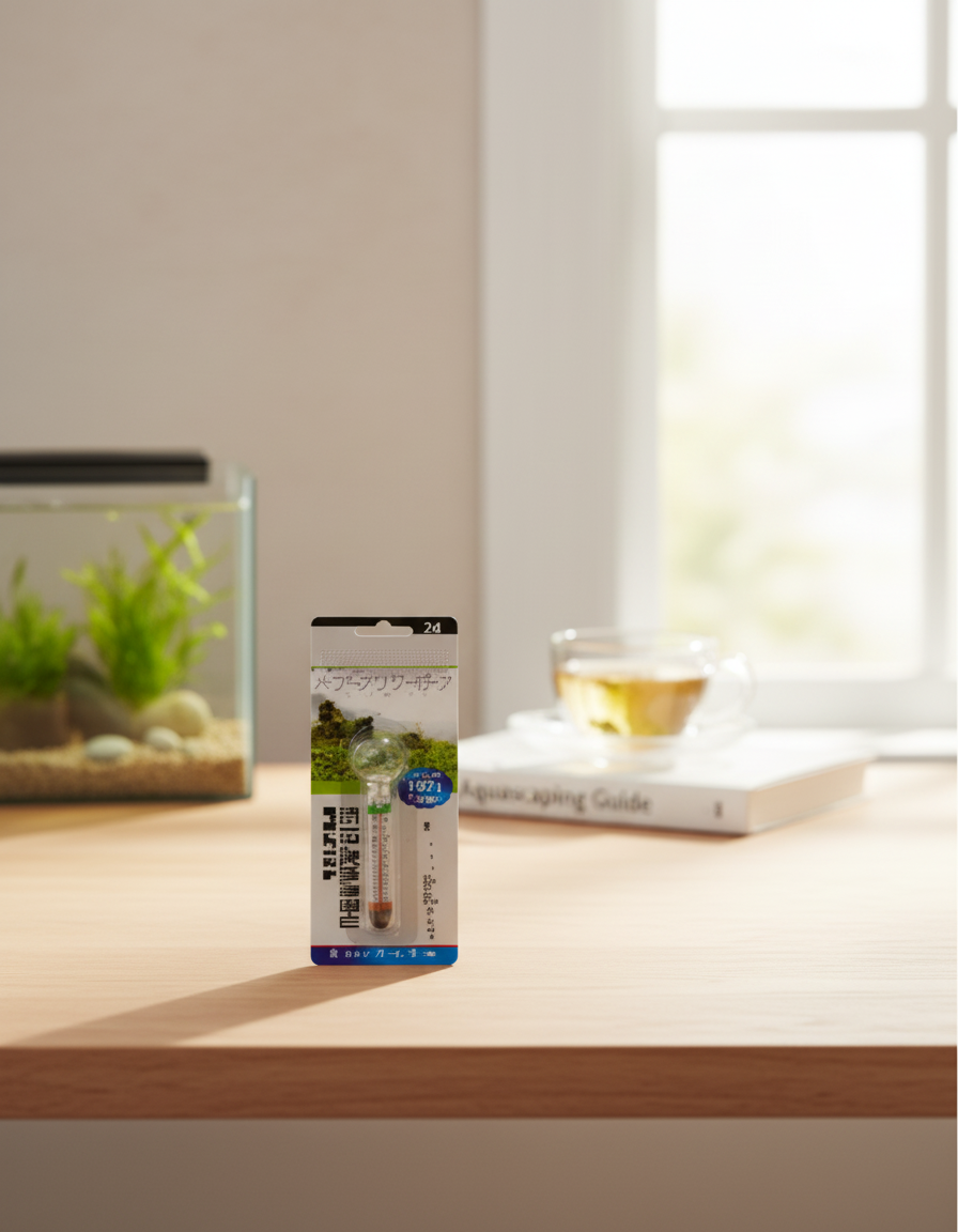 מד טמפרטורה זכוכית לאקווריום