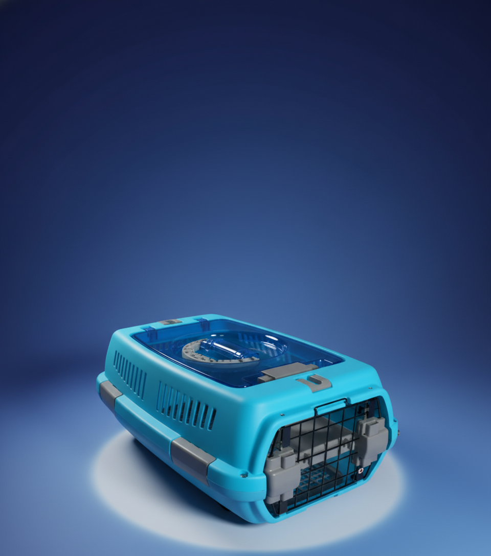 כלוב העברה עם פתח עליון