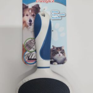 מברשת מסרק דו-צדדית Dougez לכלבים ולחתולים